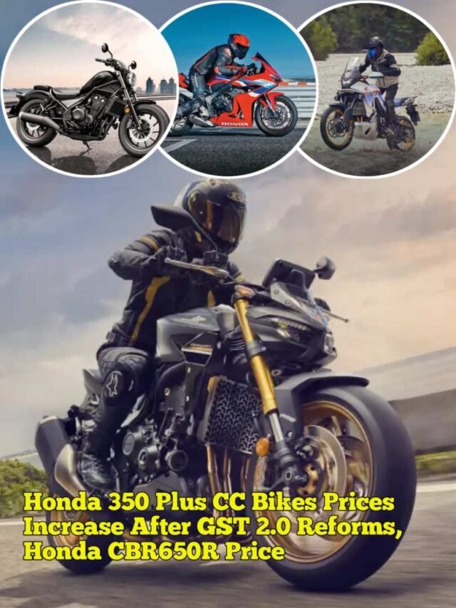 Honda Bikes Prices Increase After GST 2.0 Reforms, Honda CBR650R Price