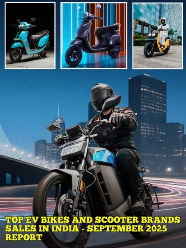 Top EV Bikes and Scooter Brands Sales in India - September 2025 Report