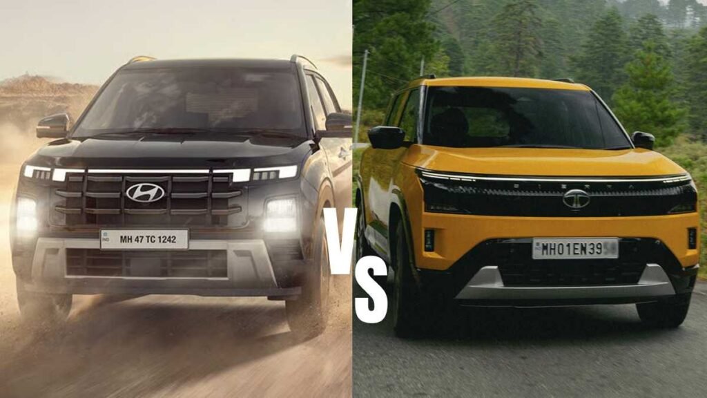 Tata Sierra Vs Hyundai Creta Comparison 2025 - Price