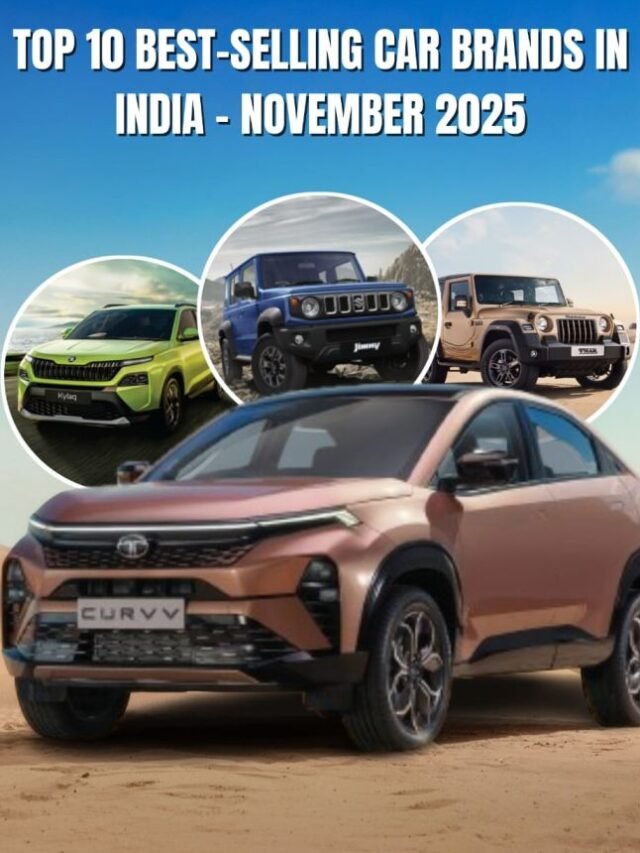 Top 10 Best-Selling Car Brands in India – November 2025