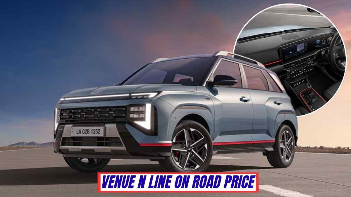 Hyundai Venue N Line on road price, Mileage, Engine