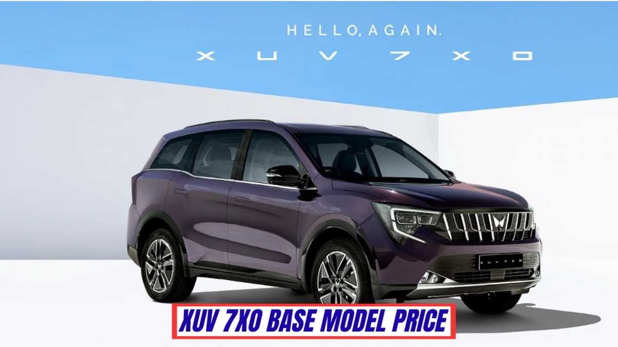 Mahindra XUV 7XO Base Model Features, Price, Detail