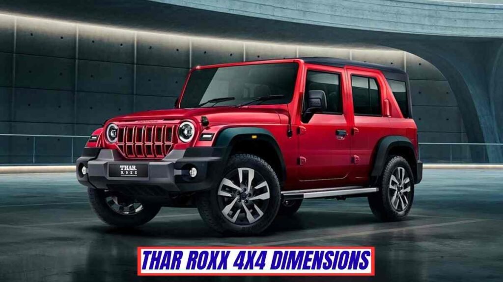 Thar ROXX 4x4 Price, Dimensions, Engine cc, Images